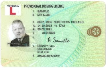 Provisional Driving Licence