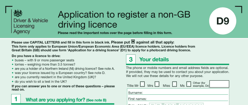 Using a Foreign Driving Licence in the UK